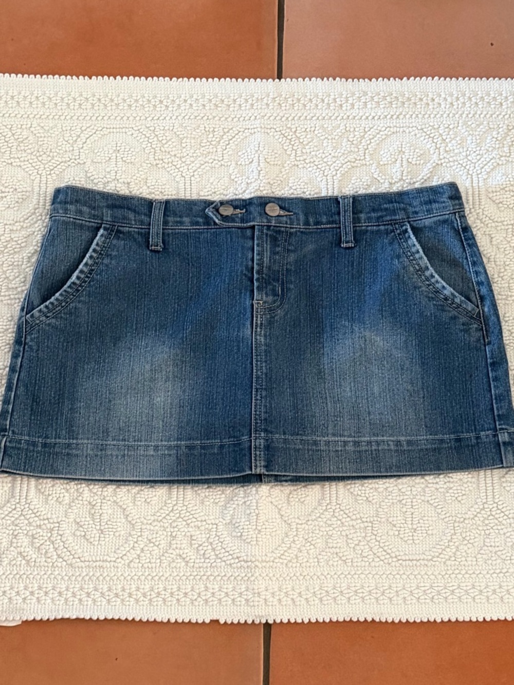 MICRO MINI DENIM SKIRT MOSSIMO Denim SIZE 13 BLUE JEAN
